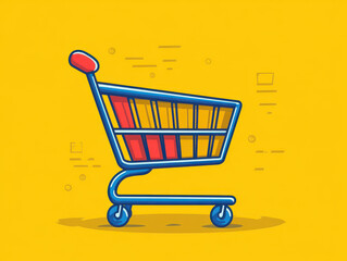 Aufkleber - User-friendly Cyber Monday shopping cart design illustrations to streamline the checkout process and reduce cart abandonment