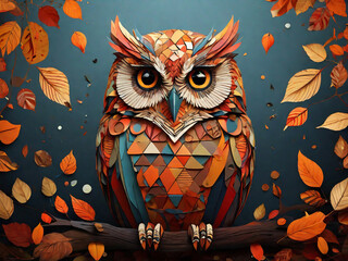 Canvas Print - Autumn Owl