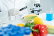 © Shisu_ka - Scientist check chemical fruit residues in laboratory. Control experts inspect the concentration of chemical residues. hazards, standard, find prohibited substances, contaminate, Microbiologist