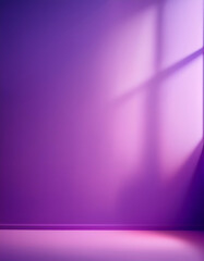 Wall Mural - scene product with shadow pastel purple background for cosmetic product presentation mockup show