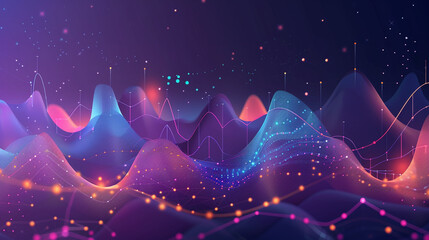 Wall Mural - abstract background with stars