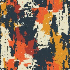 Sticker - Tileable Camouflage Pattern in Urban Hues