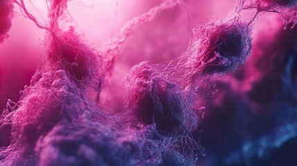Wall Mural - abstract digital art: glowing neural network visualization