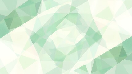 Wall Mural - Abstract geometric background with green and white colors.