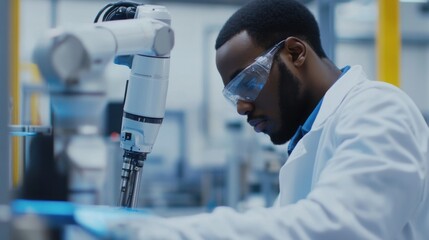 Scientist Working in Laboratory