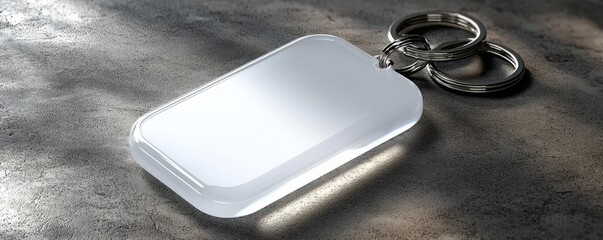 Poster - Clear Acrylic Keychain Mockup Design