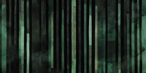 Wall Mural - abstract green and black striped background with a subtle textured overlay.