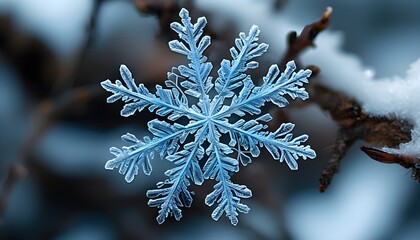 Intricate blue snowflake design, ideal for winter-themed cards and decorations