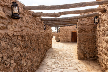 Alley in Al Qassar heritage village on Farasan island, Saudi Arabia