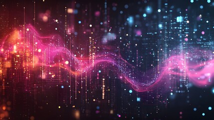 Abstract technology big data background concept.