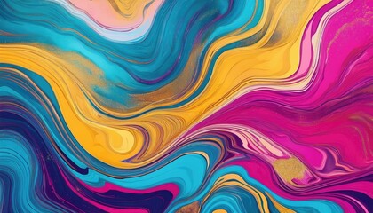 Canvas Print - Abstract Swirling Colors