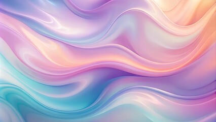 Wall Mural - Abstract Pastel Waves A Dreamy Swirling Symphony of Soft Hues and Fluid Forms
