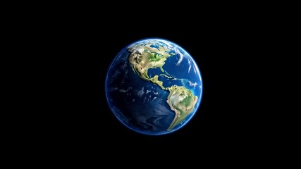Wall Mural - Zoom Planet earth from space Planet earth