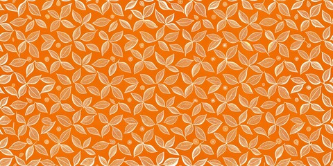 Orange pattern background. Seamless illustration.