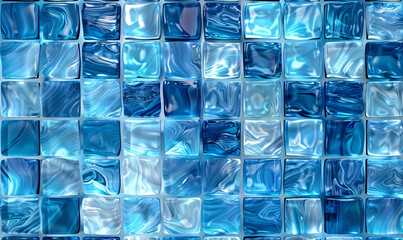 Wall Mural - abstract background with squares-generative ai