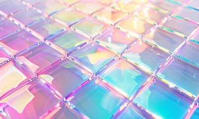 Wall Mural - abstract background with squares-generative ai