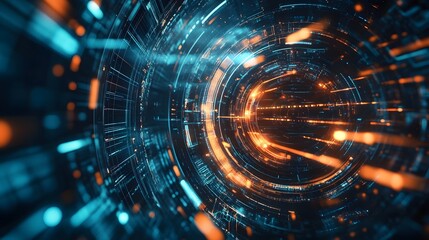 abstract futuristic fade computer technology business background. 