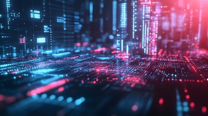 abstract futuristic fade computer technology business background. 