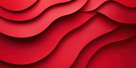 Sticker - red satin background