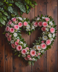 Valentine's Day background, roses, hearts, graphics for illustration