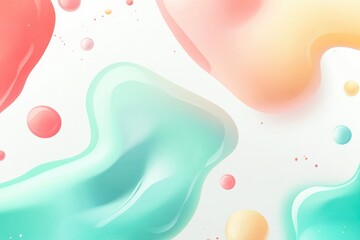 Wall Mural - abstract fluid shapes background with gradient colors - ideal for design, print, card, poster