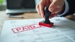 © vitanovski - Businessperson stamping paid on a tax form with a red stamp