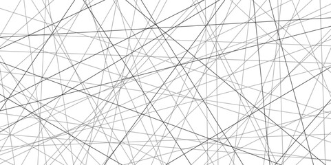 Aufkleber - Abstract black lines with white background. Creative and geometric shape with luxury pattern and paper texture design. abstract background with stripes for website design Technology background.	