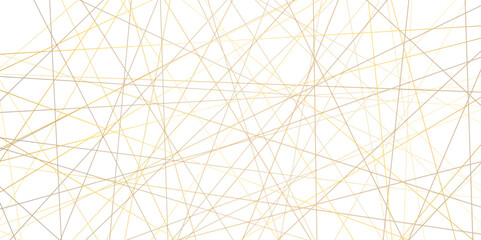 Aufkleber - Abstract golden lines with white background. Creative and geometric shape with luxury pattern and paper texture design. abstract background with stripes for website design Technology background.	