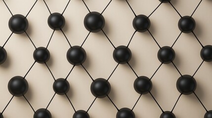 Poster - Abstract Black and Beige Geometric Pattern Design
