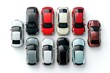© Vlad - Aerial View Of Car. Illustration of Cars from Above on White Background