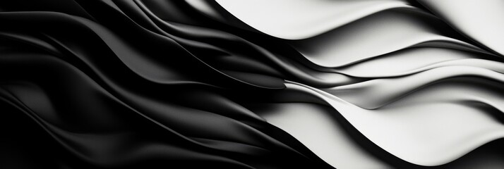 Poster - Abstract Black and White Swirling Design - Representing the balance of opposites, the interplay of light and dark, the flow of energy and the beauty of simplicity.