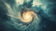 © byee - Tornado clouds. Dark sky.