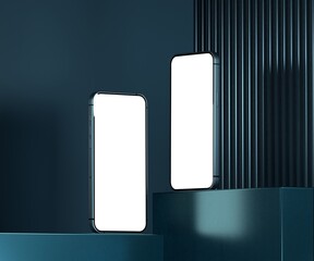 Wall Mural - Responsive Web Design and website Mockup, Devices Mock up, Smartphone desktop tablet laptop template Mockup
