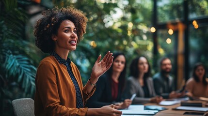 Engaging Speaker in a Business Meeting Setting