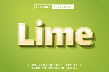 Poster - Lime Editable Text Effect