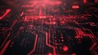 © Johannes - Dynamic tech-themed background with red circuits