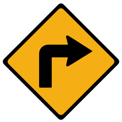 yellwo traffic sign