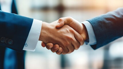 Wall Mural - Business Partnership Agreement Handshake Moment