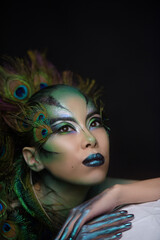 Poster - Woman with creative makeup