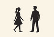 © Eliane - Scandinavian Design Inspired Couple Silhouette Vector