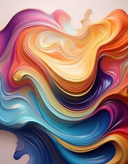 Poster - Abstract colorful swirl