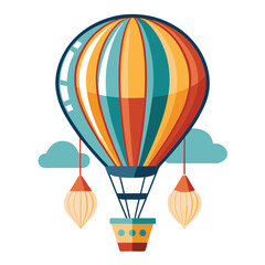 Hot air balloon vector