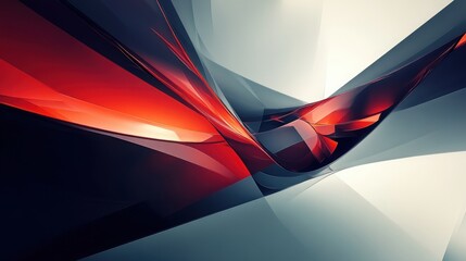 Poster - Abstract design featuring dynamic light patterns and sleek shapes, offering a contemporary and futuristic look