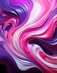 Canvas Print - Abstract swirling paint