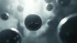 © Thirawat - Abstract spheres in a 3D render, floating in a misty environment with subtle light reflections and soft shadows