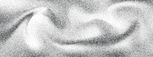Aufkleber - Noise gradient vector texture. Random gritty background. Monochrome halftone pattern. Distressed black and white elements. Vintage grunge backdrop.