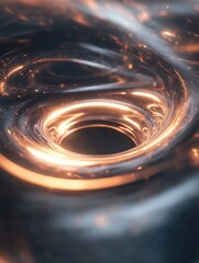 Poster - Abstract round light background in a fantasy 3D rendering style