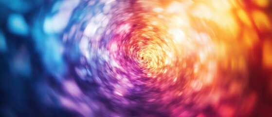 Poster - Abstract blurred background featuring a multicolor geometric texture with a spiral illustration ideal for use in fabric wallpaper tablecloth or fashion design