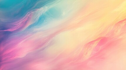 Poster - fantasy pastel blur with an abstract background featuring a gradient ombre style of vibrant colors