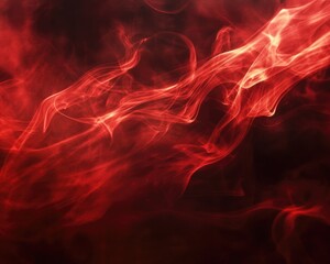 Poster - Vibrant red smoke swirls in the background creating a dynamic and eye catching visual effect